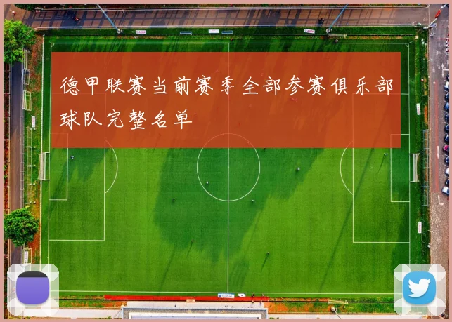 德甲联赛当前赛季全部参赛俱乐部球队完整名单